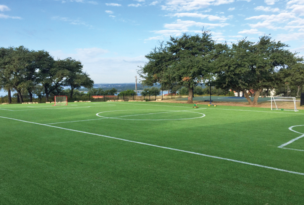 International School of Texas’ Green Environmentally Friendly Soccer Field